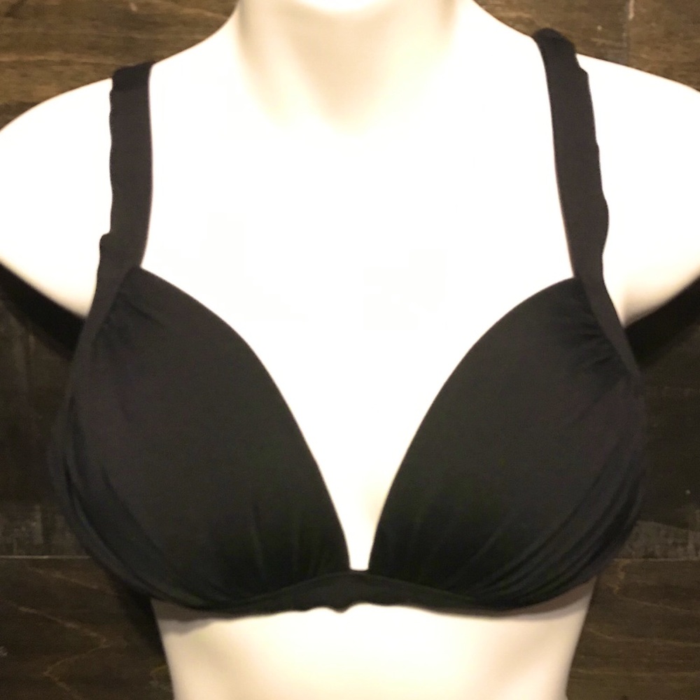 NWOT Cole of California Black Bikini Top medium